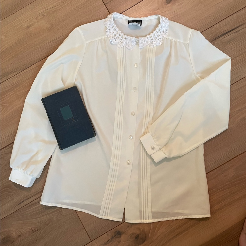Vintage cream blouse